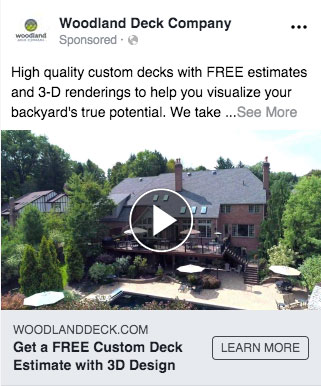 general contractor facebook marketing ad