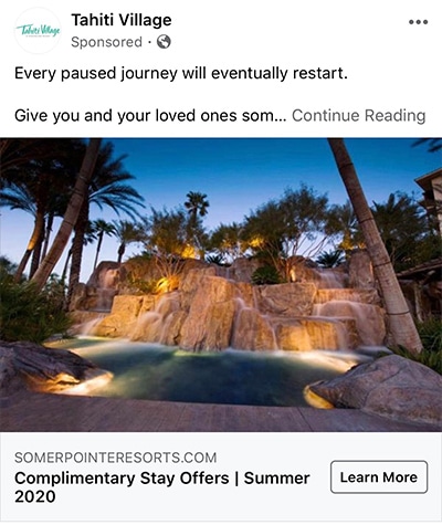 resort-facebook-ad